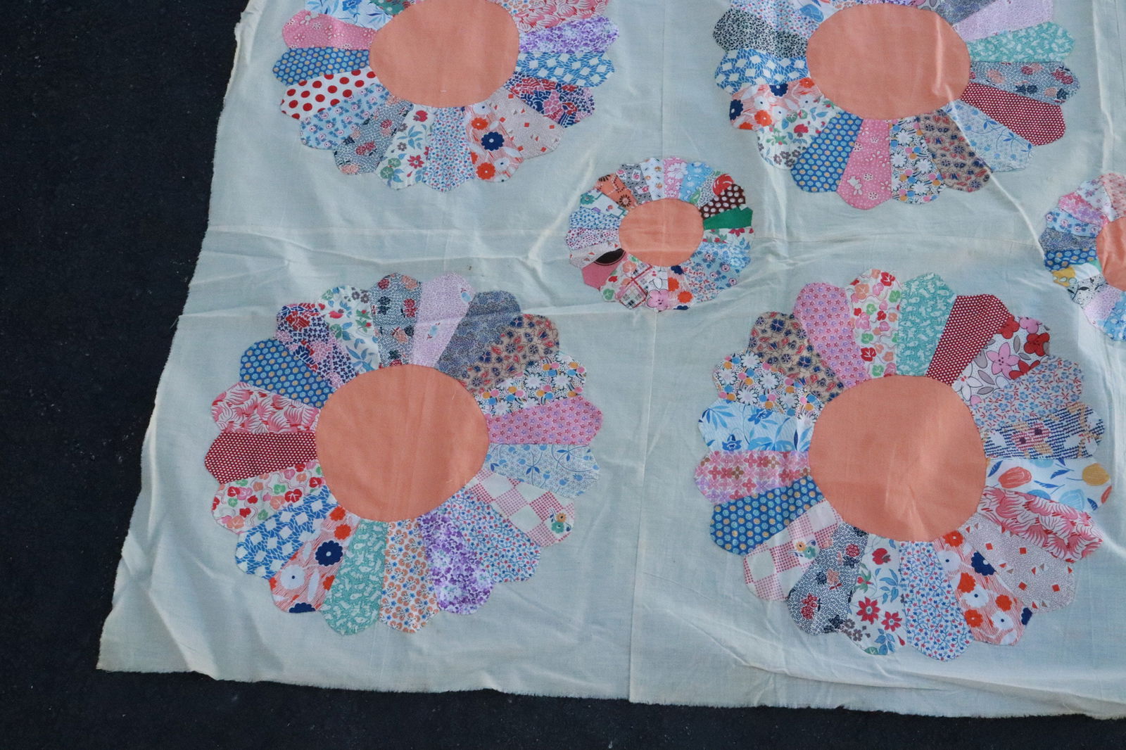 2 Victorian patch quilt tops - 4