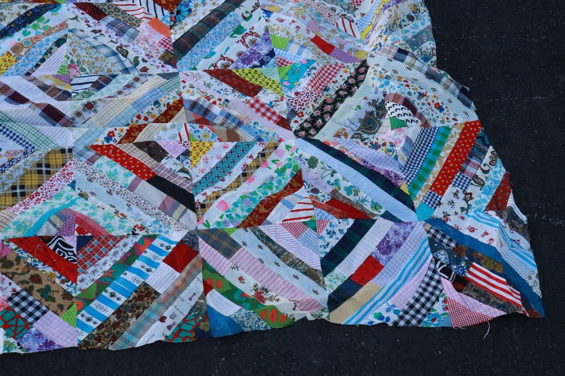 2 Victorian patch quilt tops - 8