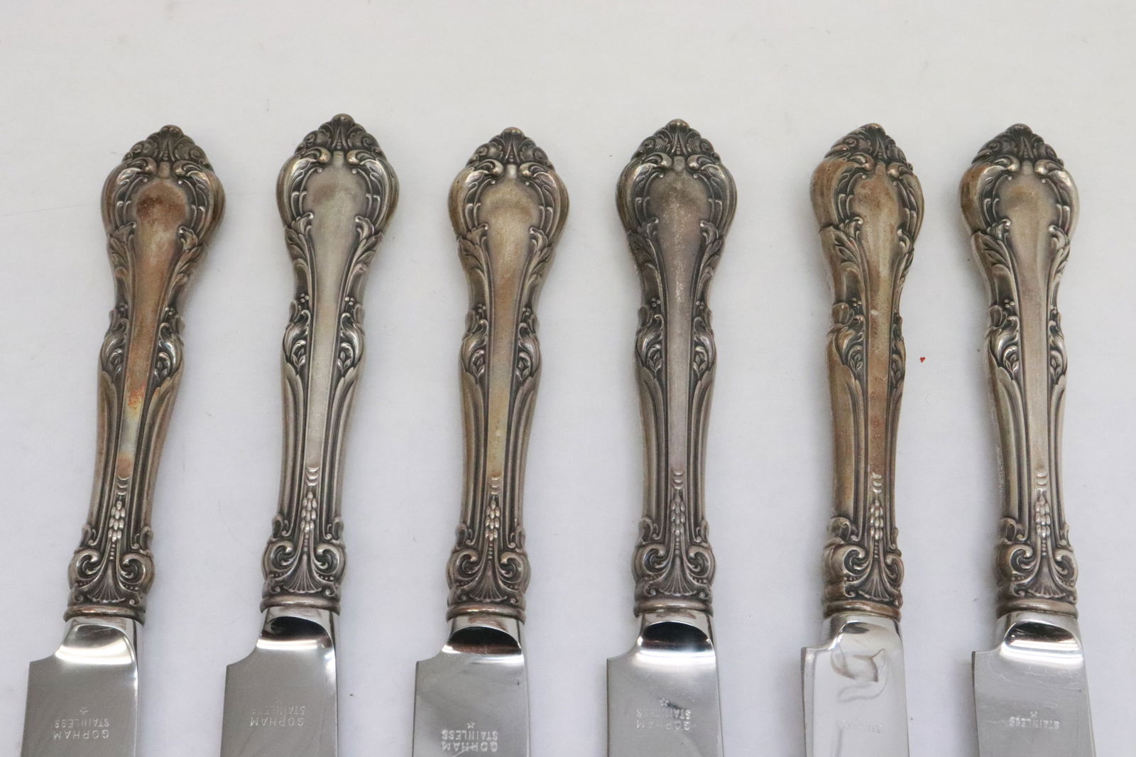 6 Gorham sterling handled knives - 3
