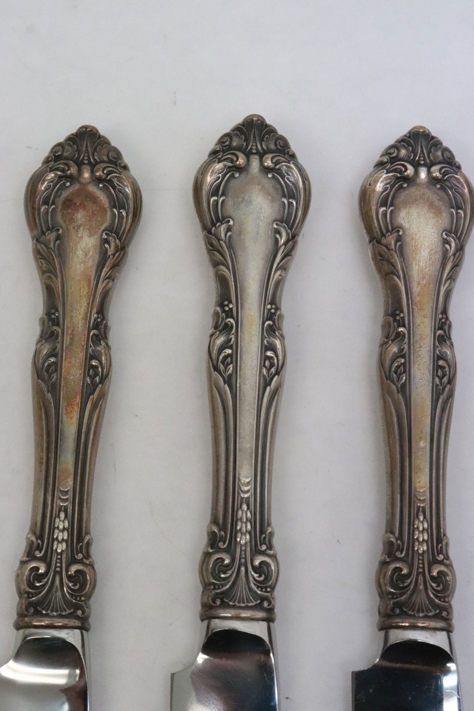 6 Gorham sterling handled knives - 4