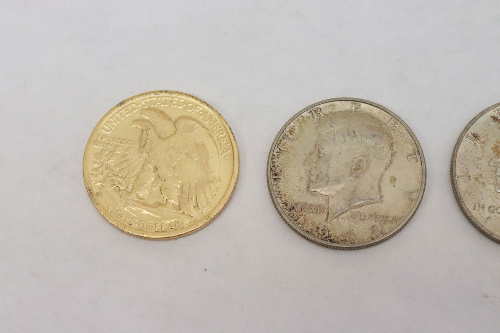 4 US silver half dollars - 3