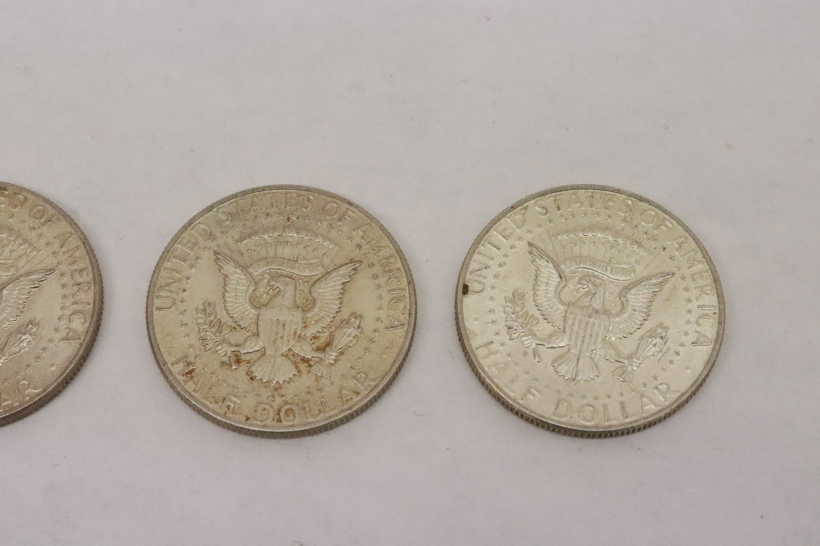 4 US silver half dollars - 5