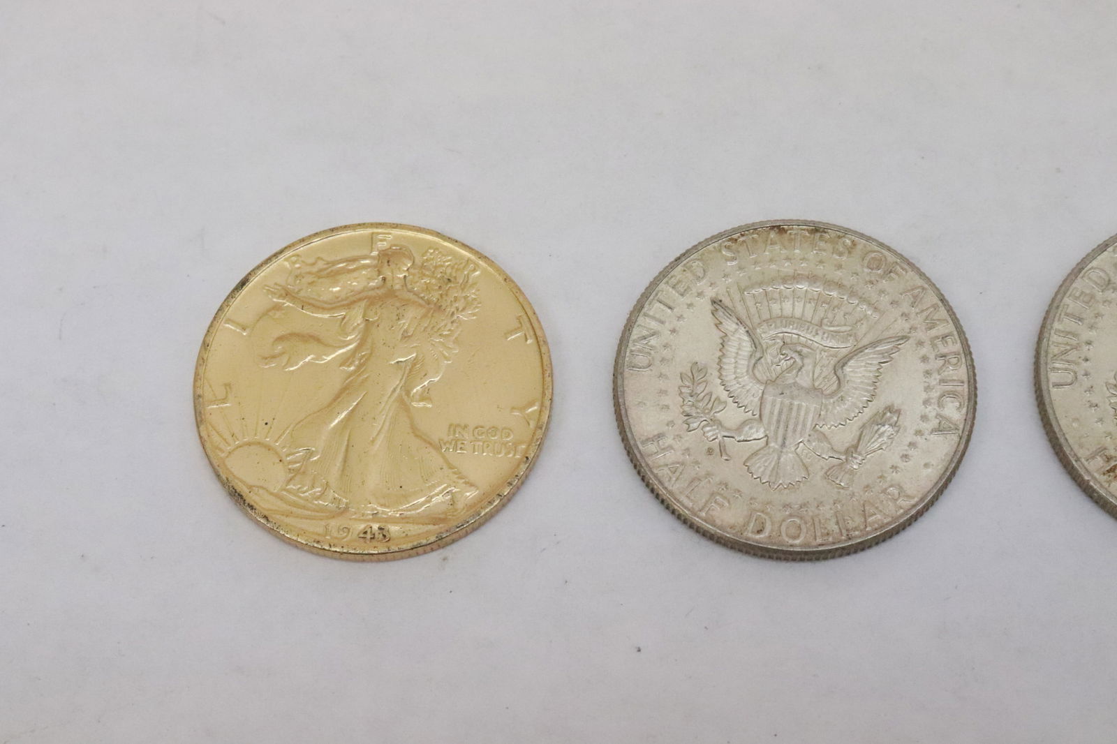 4 US silver half dollars - 6