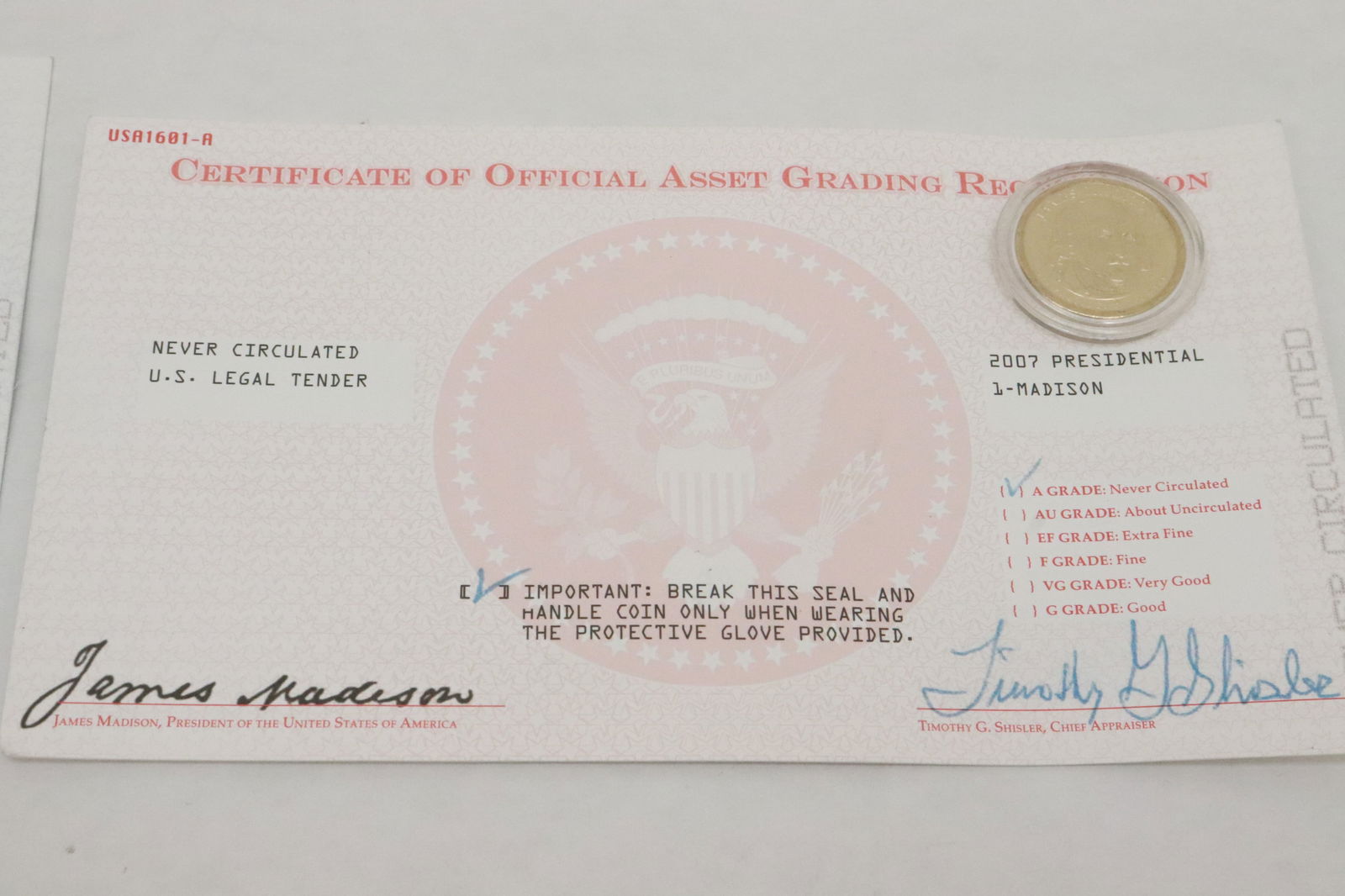 7 US proof dollars - 8