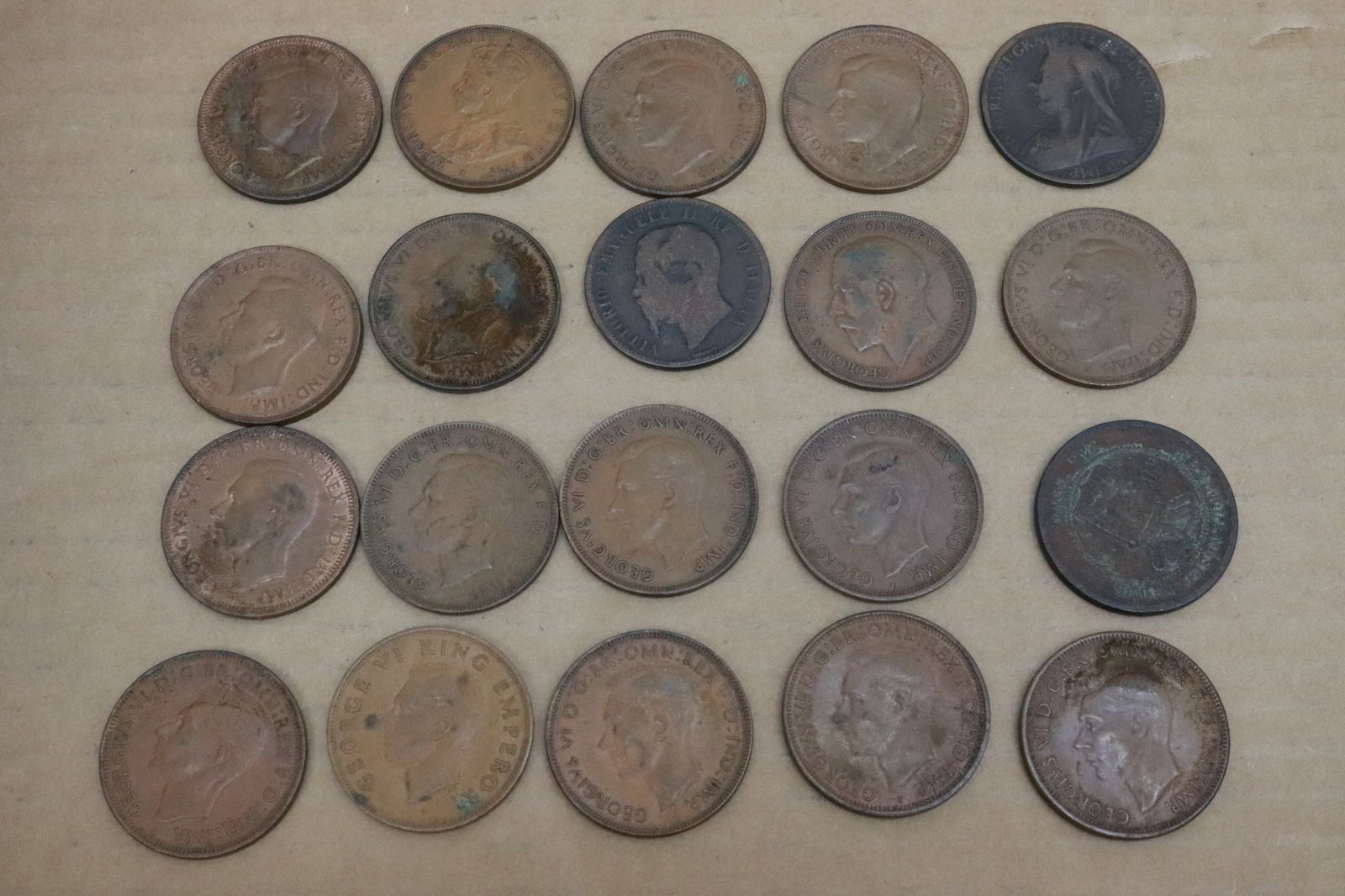 20 older Europe copper coins: 20 older Europe copper coins