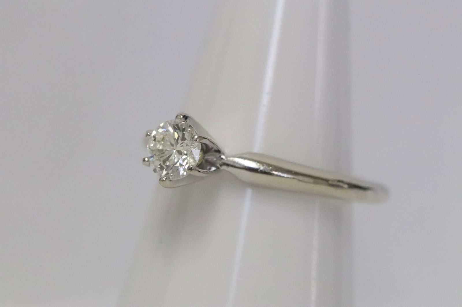14K W/G diamond ring - 4