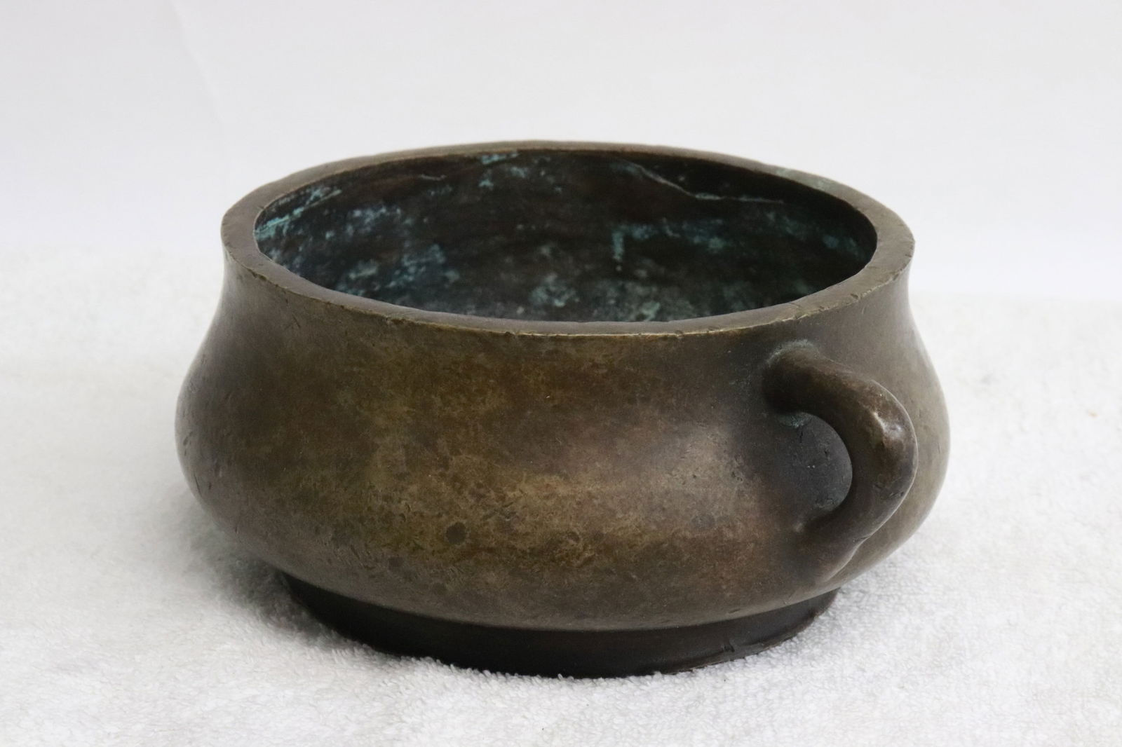 A bronze handled censer - 4