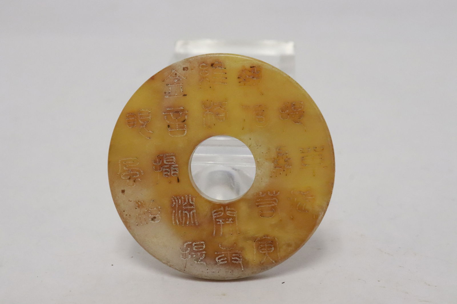 2 jade like stone sculptures - 2