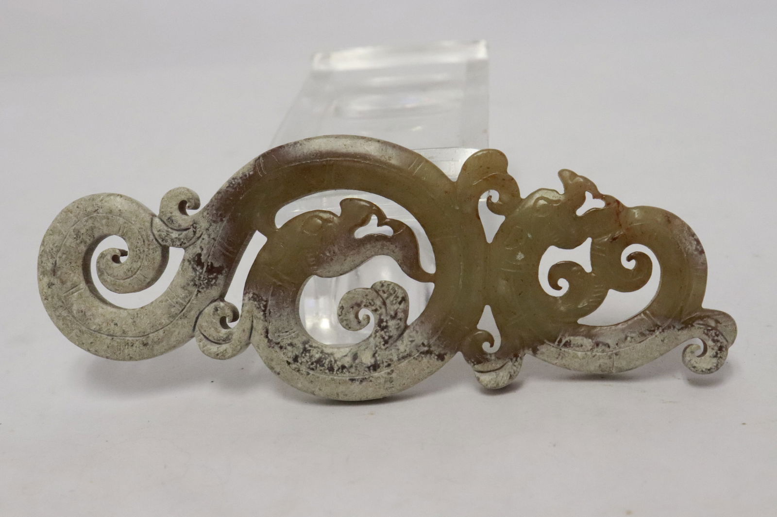 2 jade like stone sculptures - 5