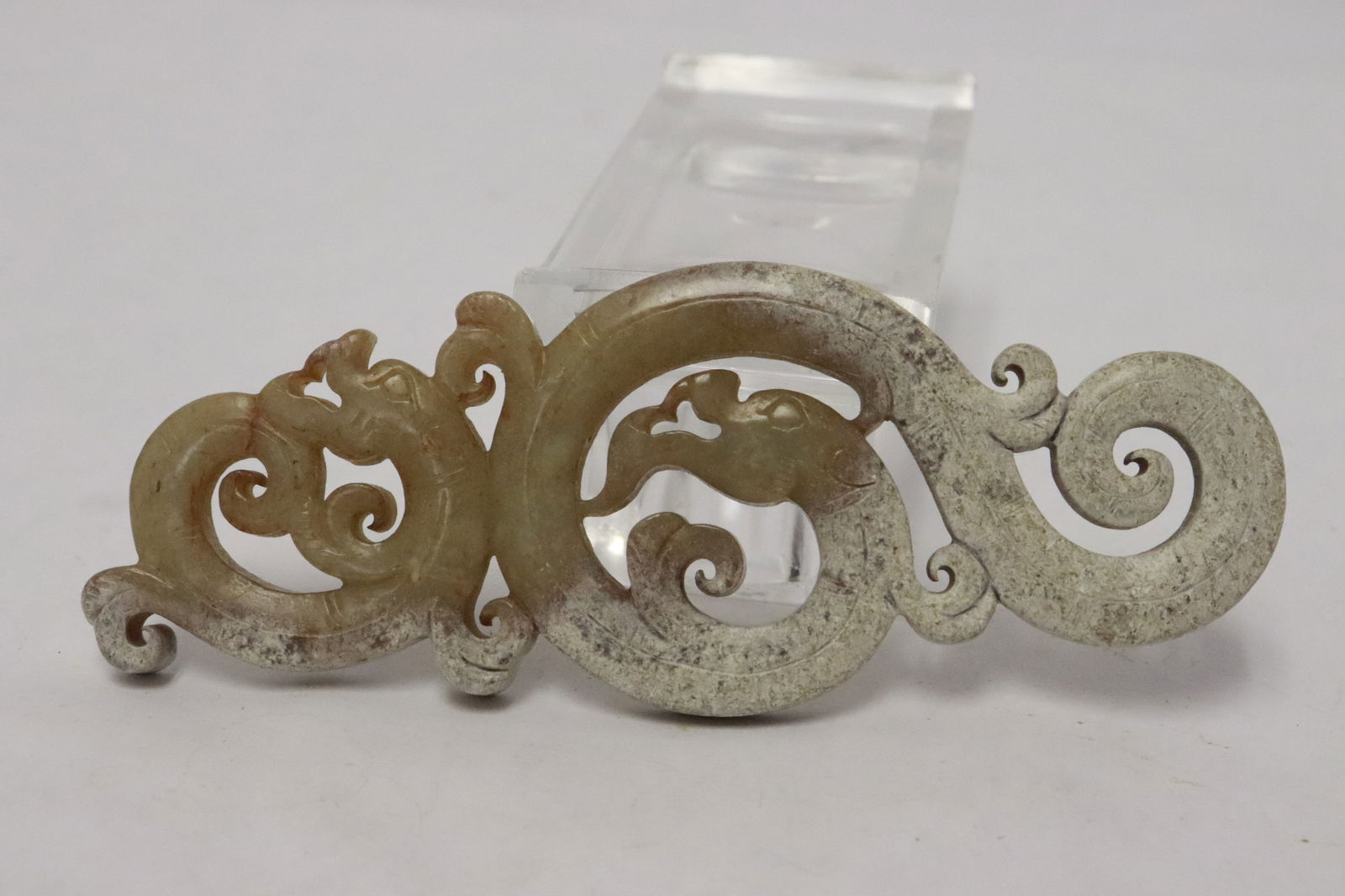 2 jade like stone sculptures - 6