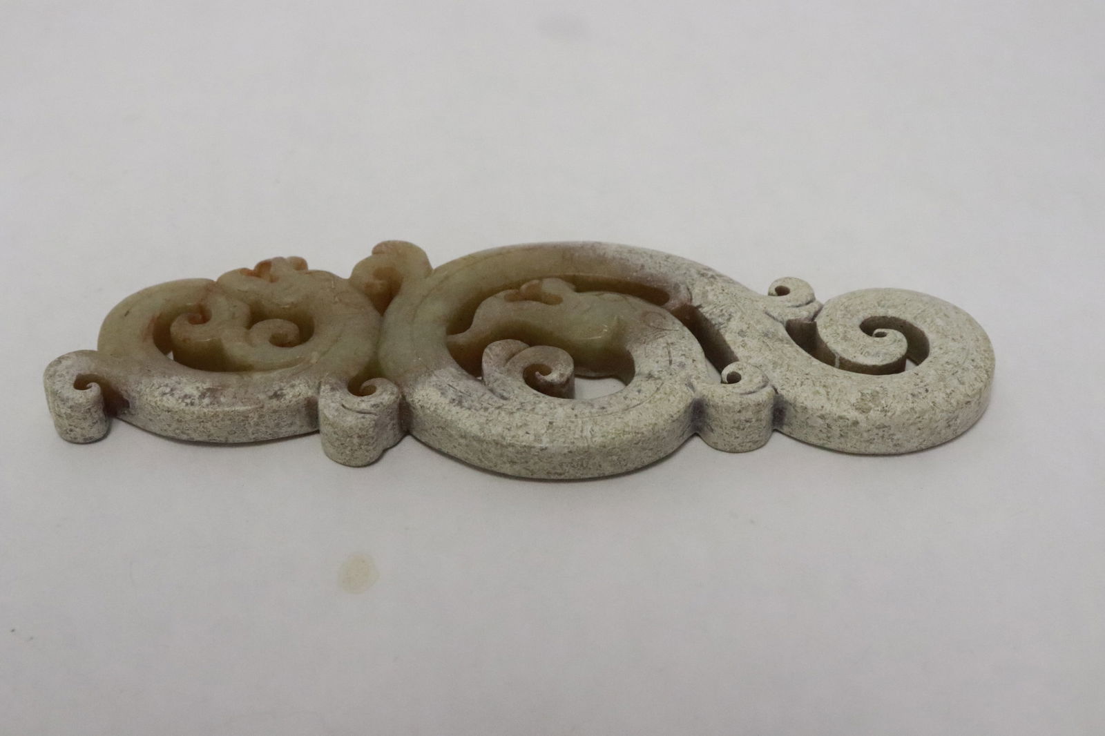 2 jade like stone sculptures - 7