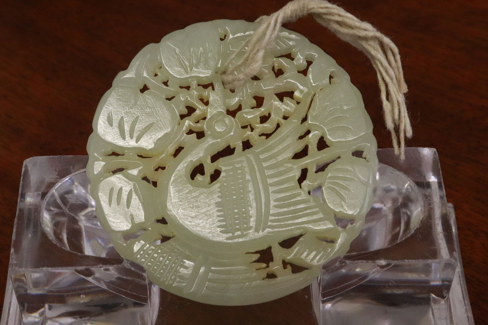 2 jade like discs - 2