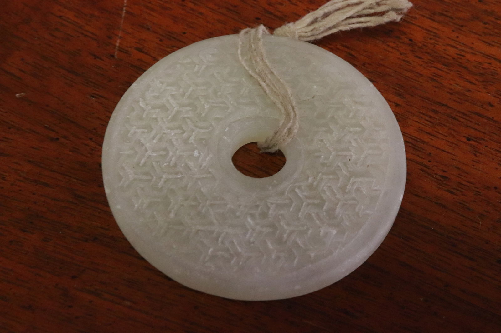 2 jade like discs - 4