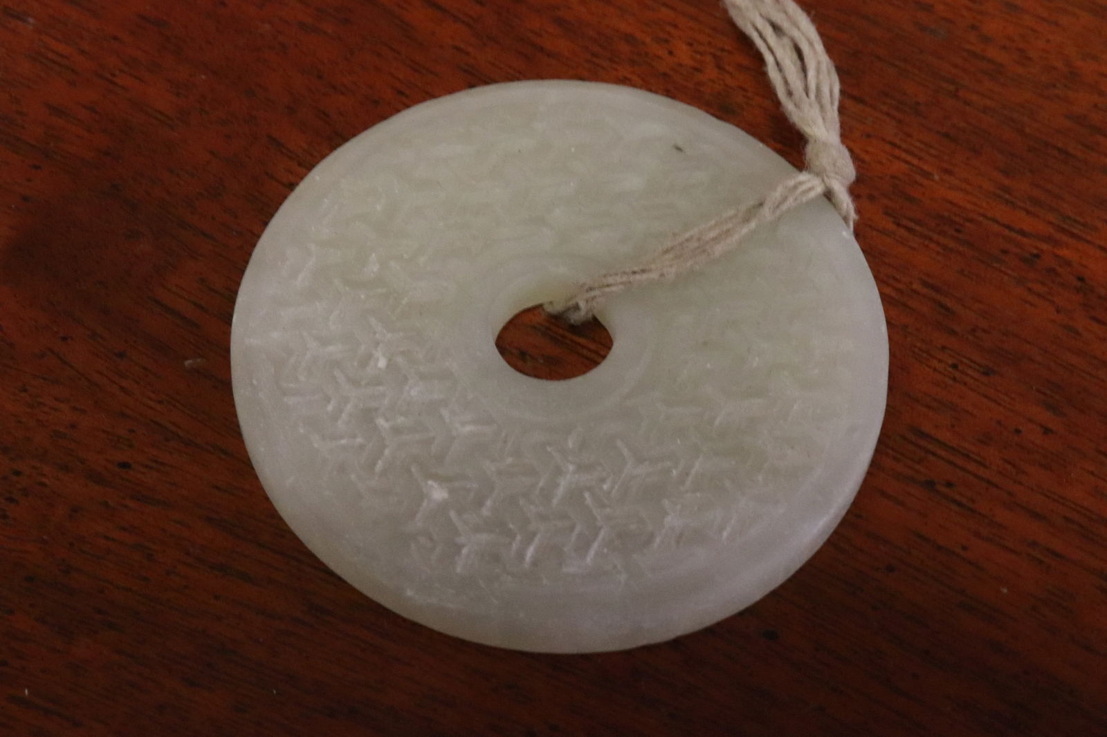 2 jade like discs - 5