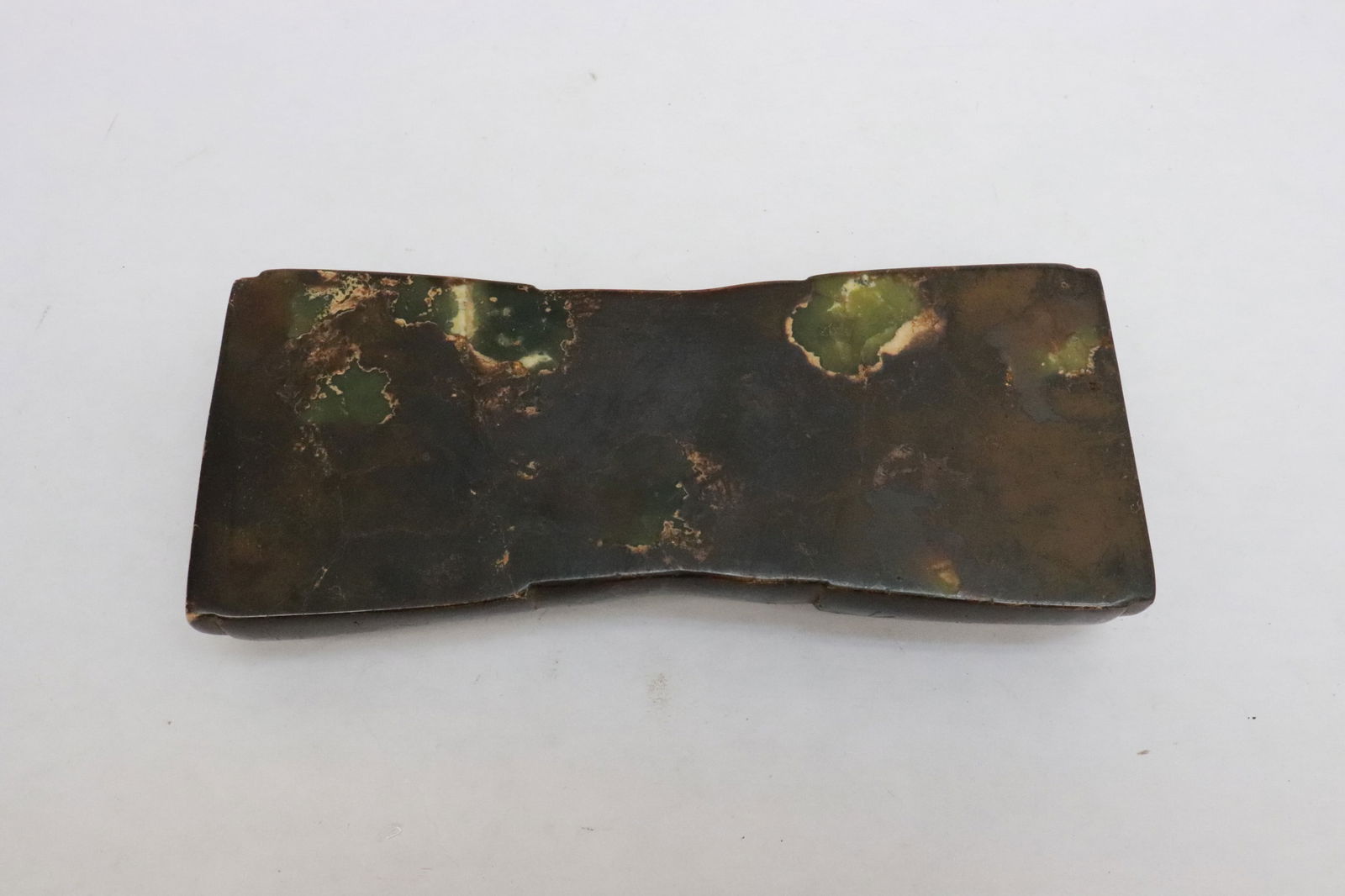 Large jade like stone pillow(?) - 5