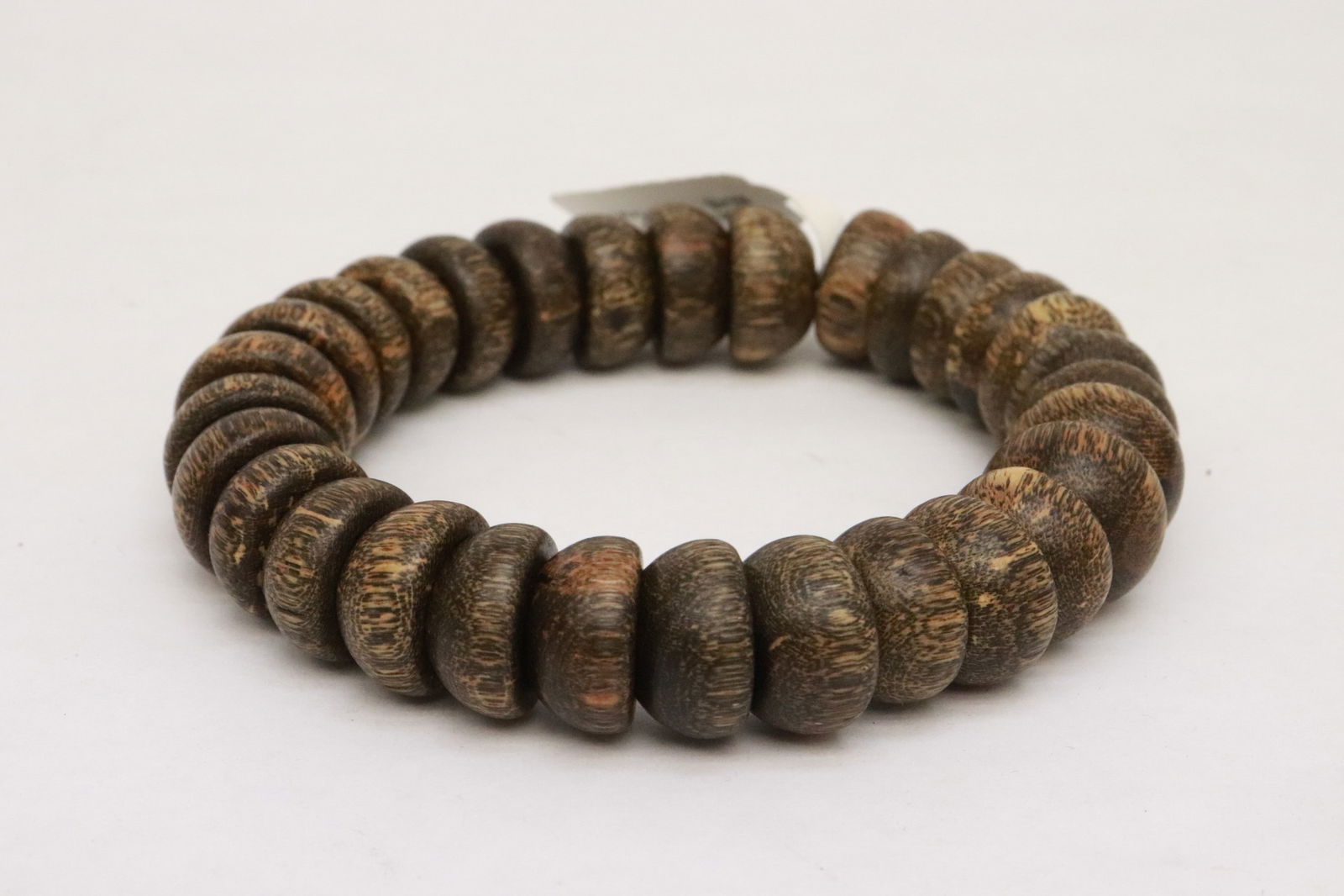 2 wood like bead bracelets - 2