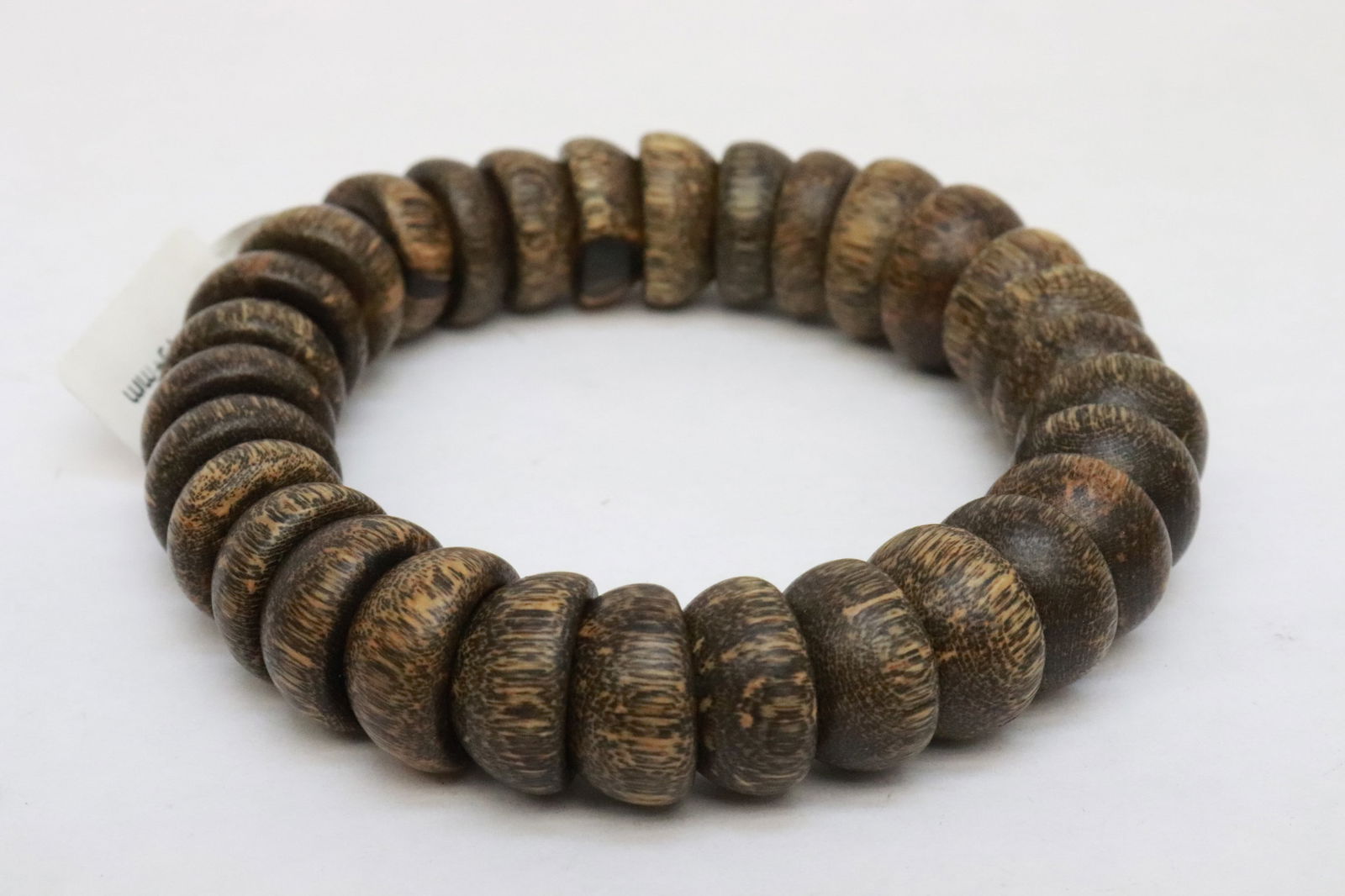 2 wood like bead bracelets - 4