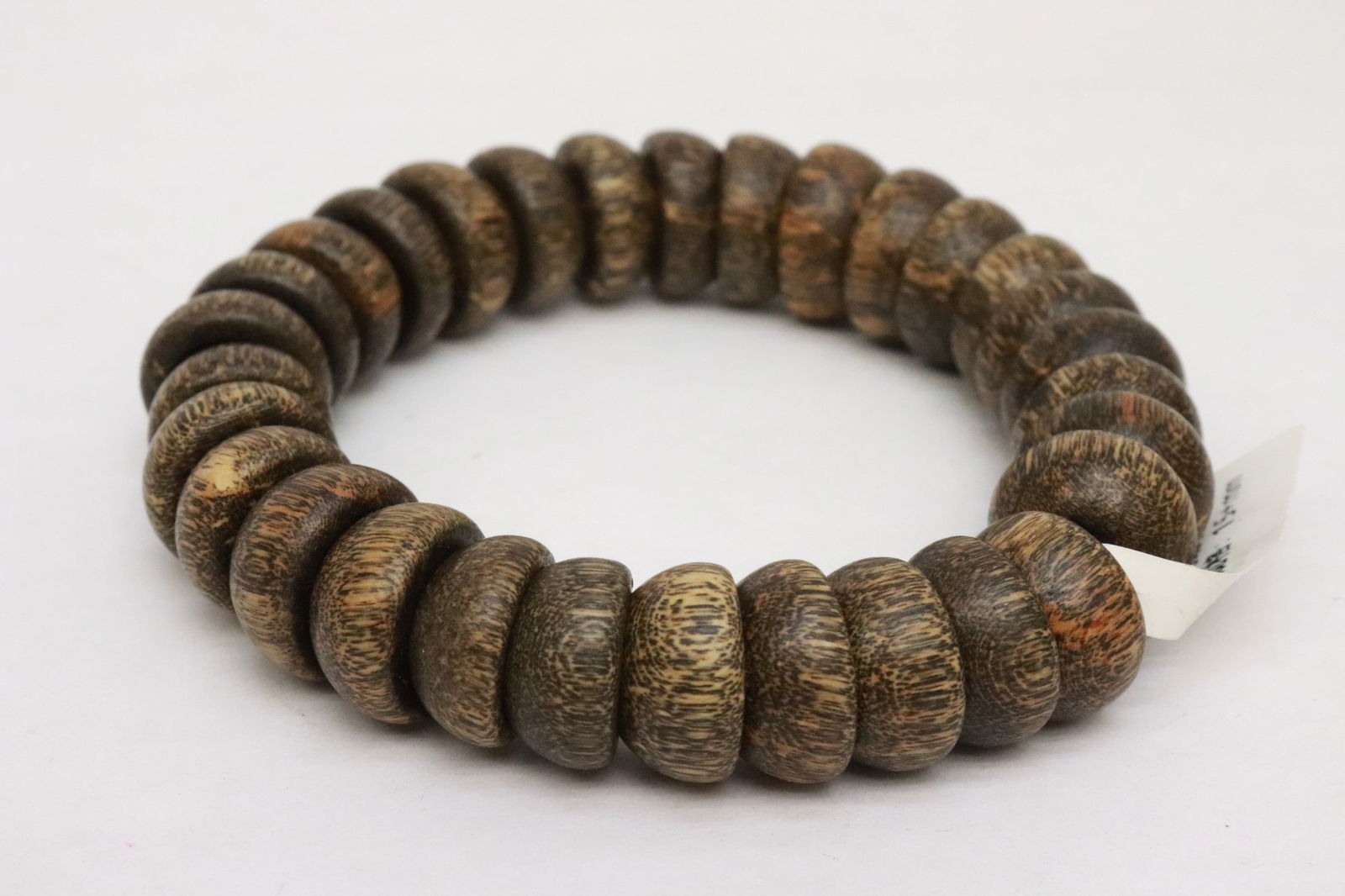 2 wood like bead bracelets - 5