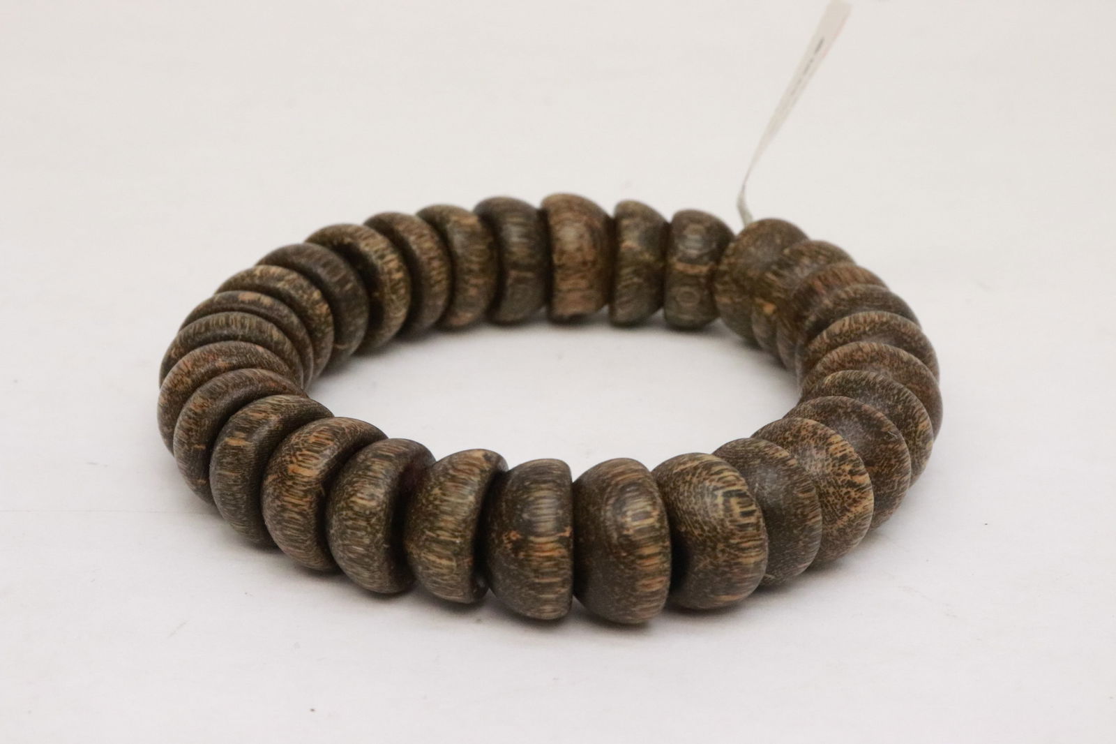 2 wood like bead bracelets - 6