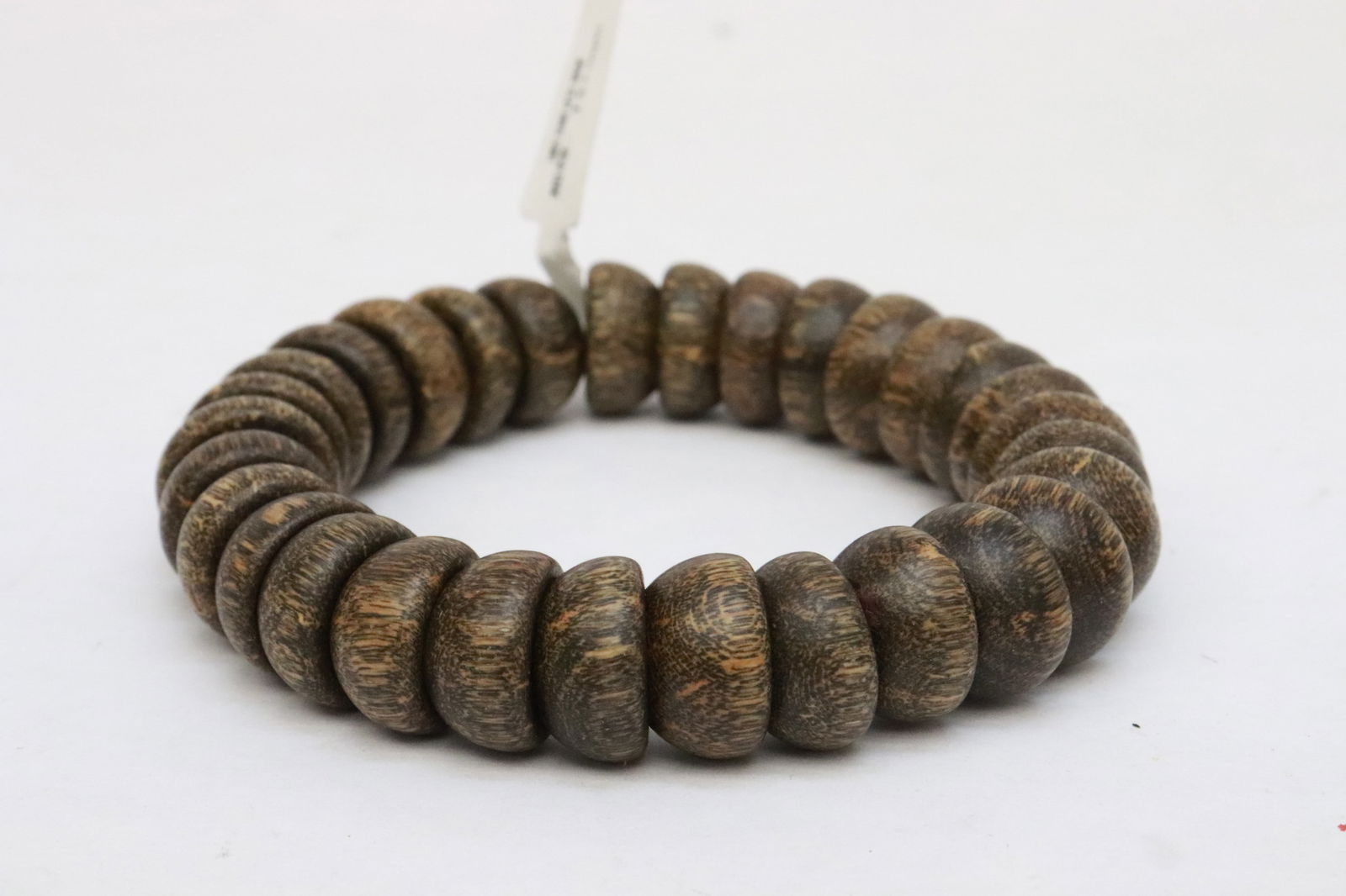 2 wood like bead bracelets - 8