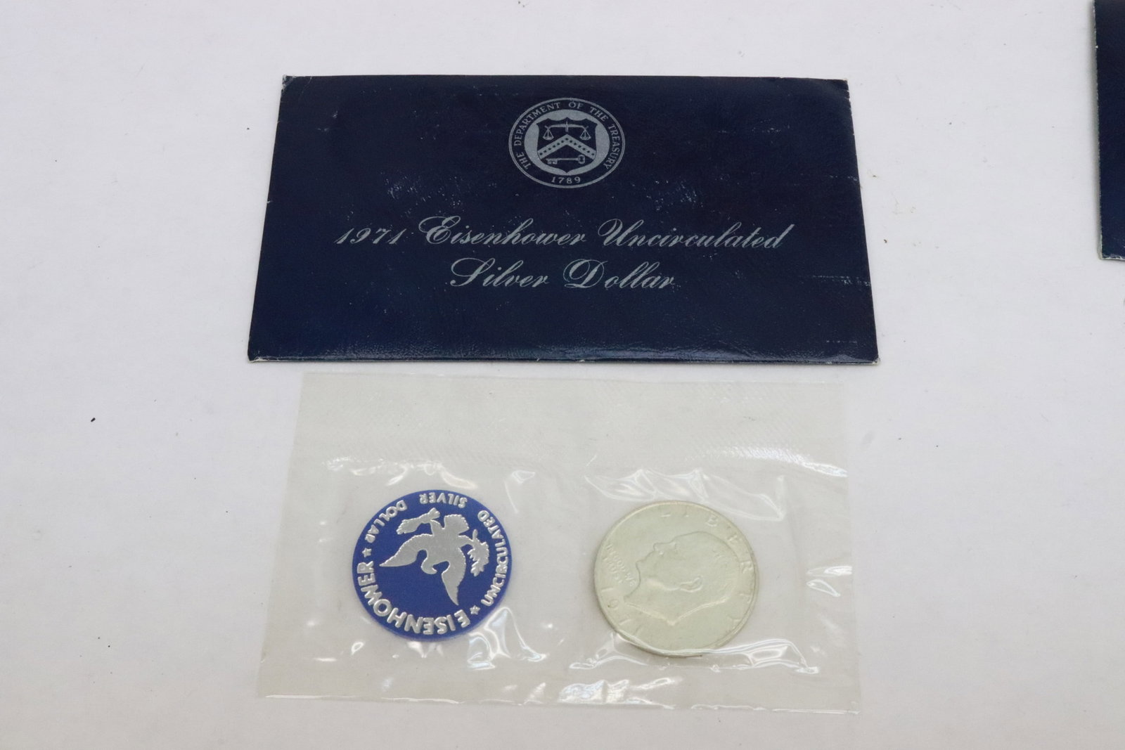 Five 1971 Eisenhower silver dollars - 2