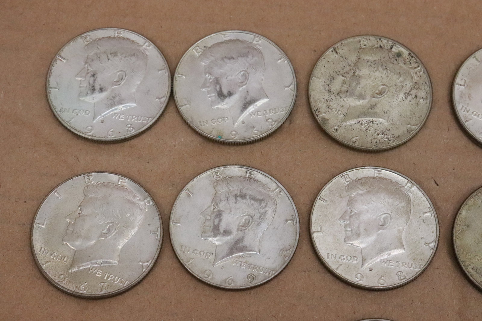 14 half dollars, 40% silver - 2