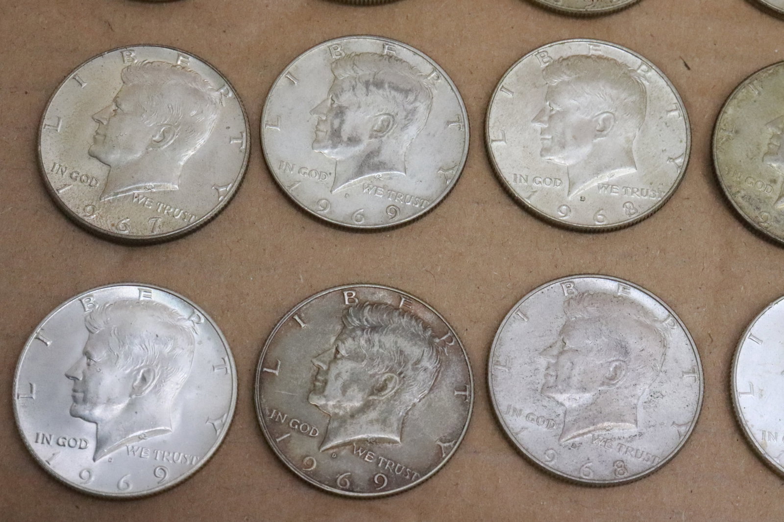14 half dollars, 40% silver - 5