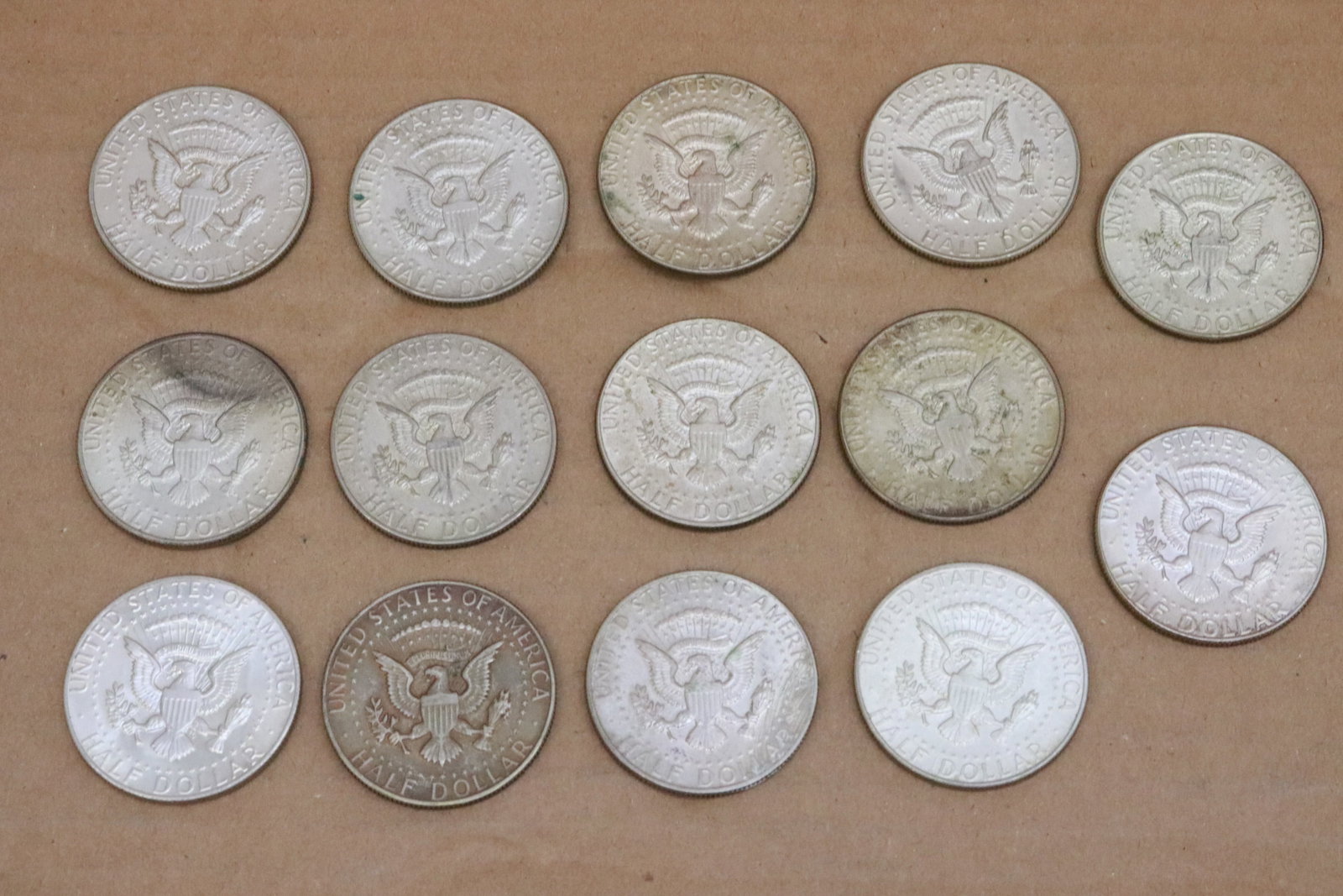 14 half dollars, 40% silver - 6