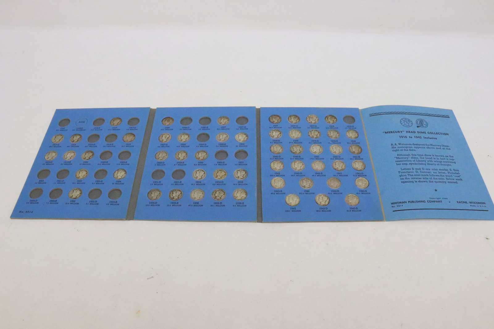 53 Mercury dimes: 53 Mercury dimes