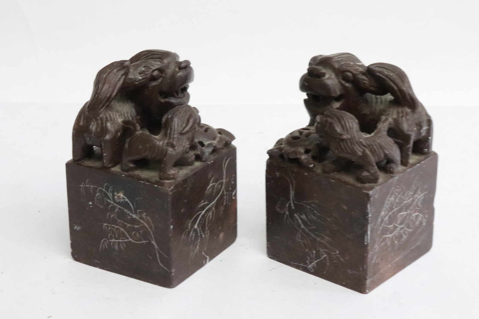 2 soapstone seals - 2