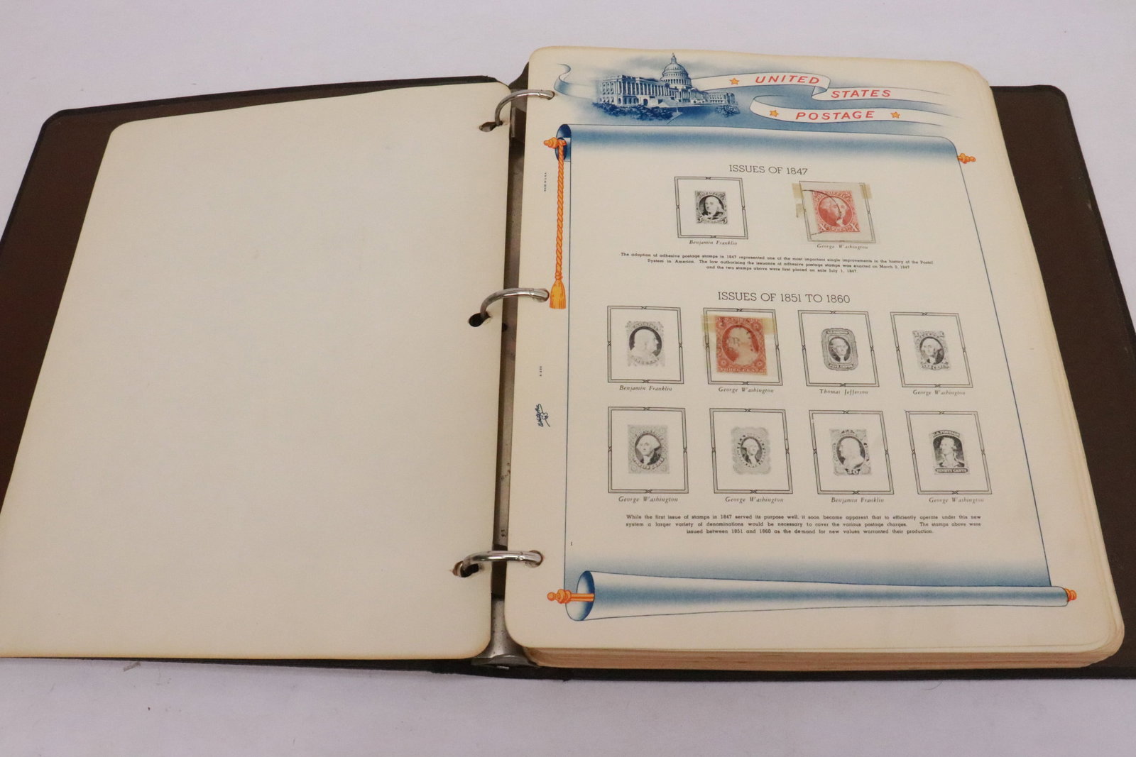 Album of US stamp, from 1847- (1 of 18)