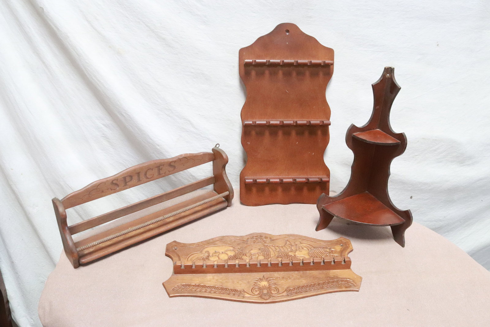 4 wood wall hanging racks (1 of 5)