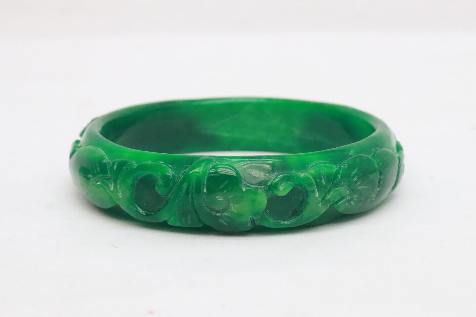 2 jadeite like bangles - 2