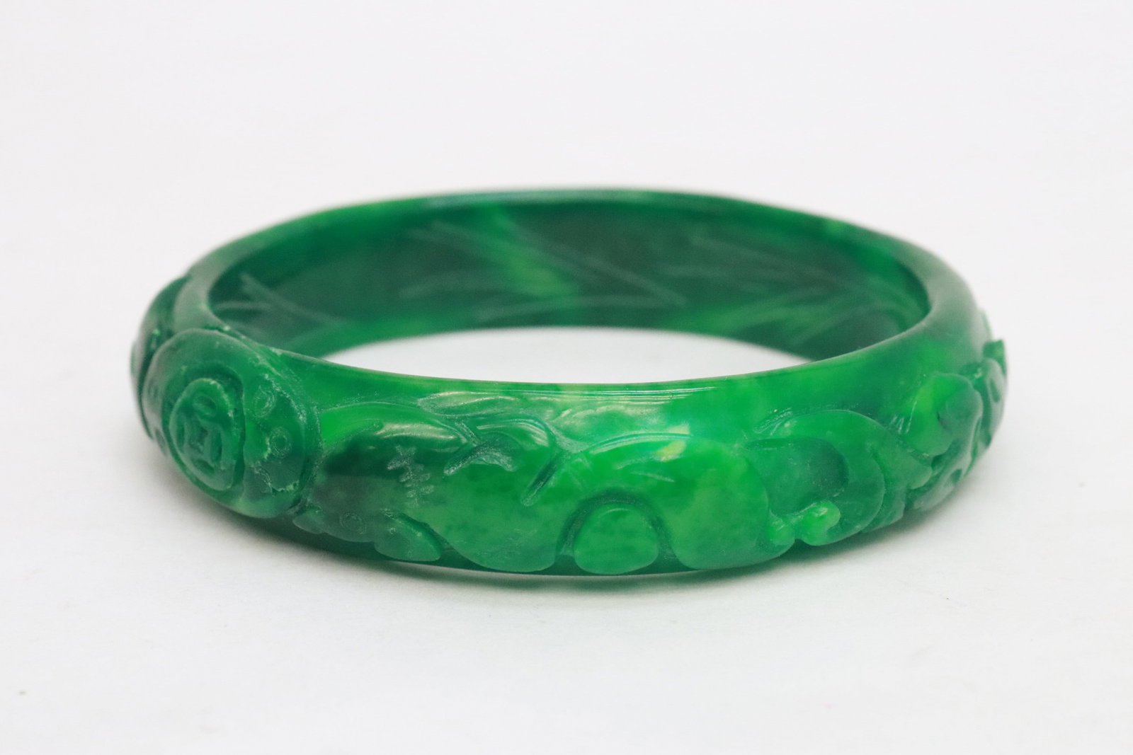 2 jadeite like bangles - 4