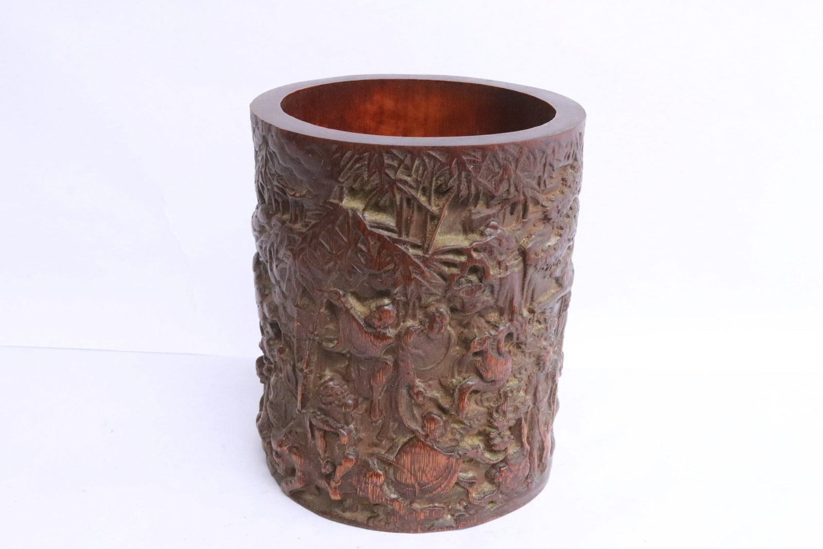 Bamboo carved brush holder (1 of 10)