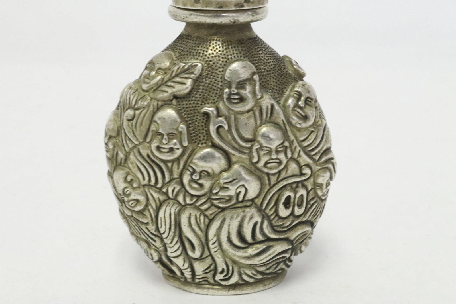White bronze snuff bottle - 2