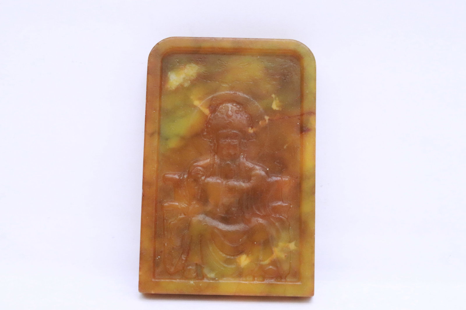 2 stone carved plaques - 6