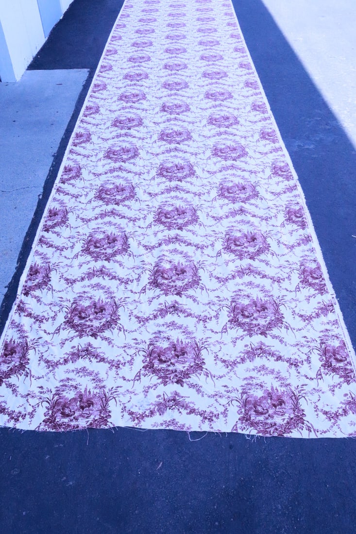 Waverly fabric roll, "La Petite Ferme" pattern: Waverly fabric roll, "La Petite Ferme" pattern, 4'x56'