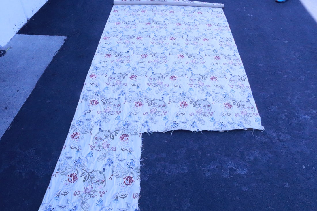Beautiful embroidery style fabric roll (1 of 5)