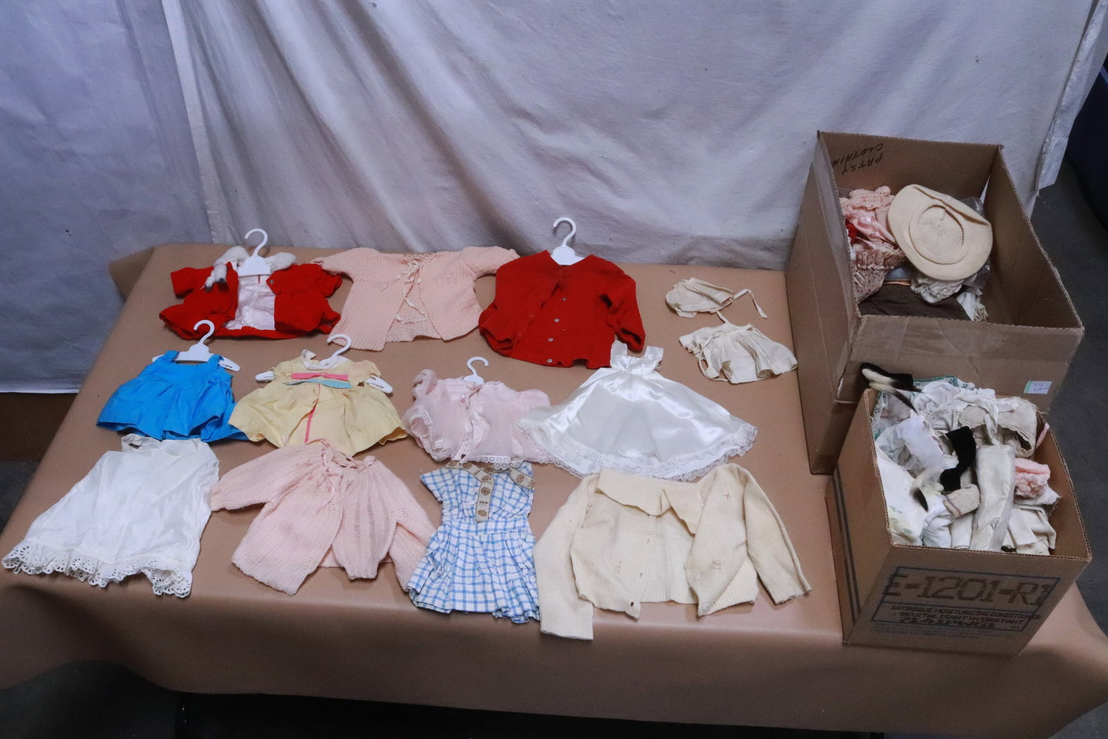Large lot of vintage doll clothing (1 of 12)