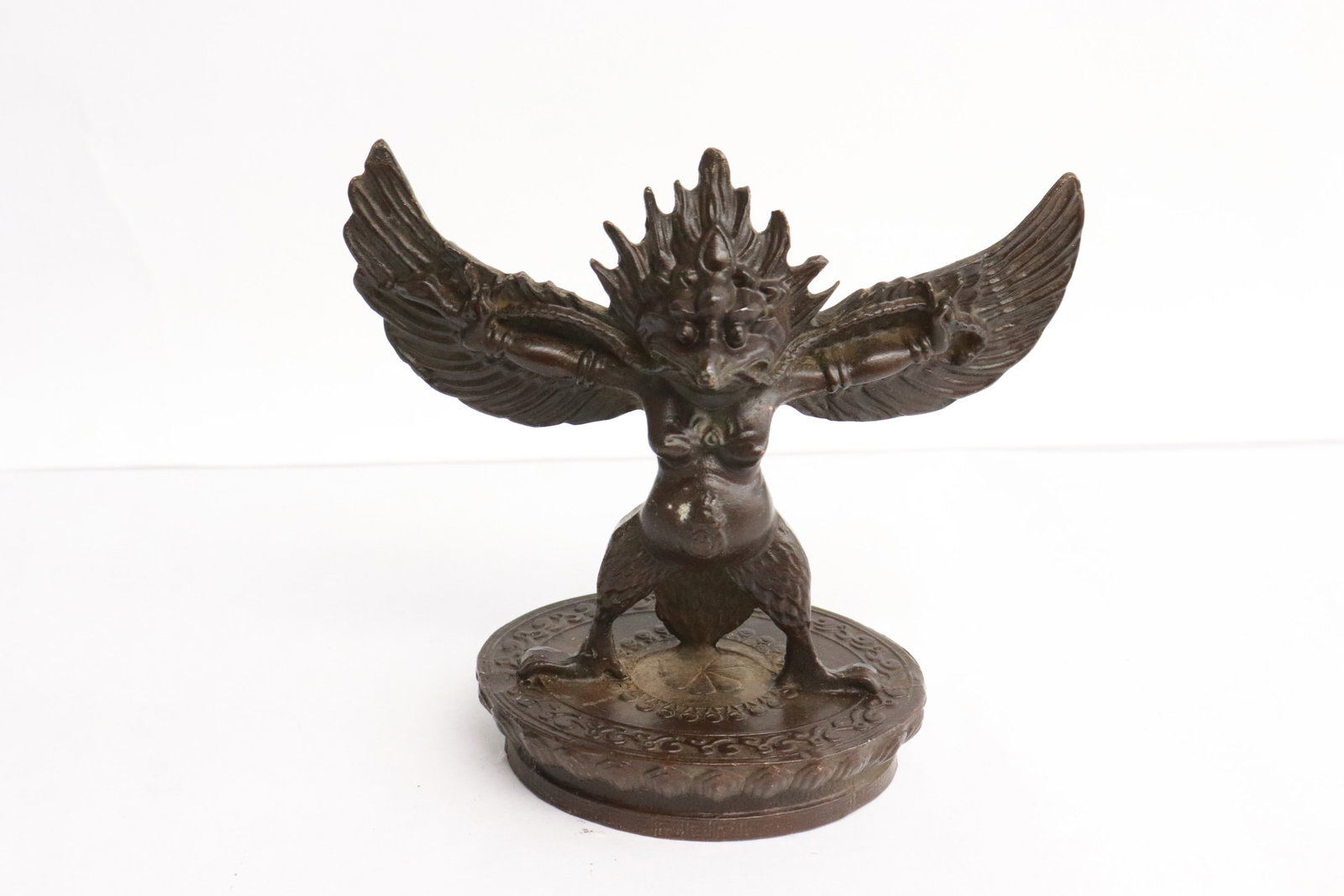 South Asian bronze sculpture of deity (1 of 6)