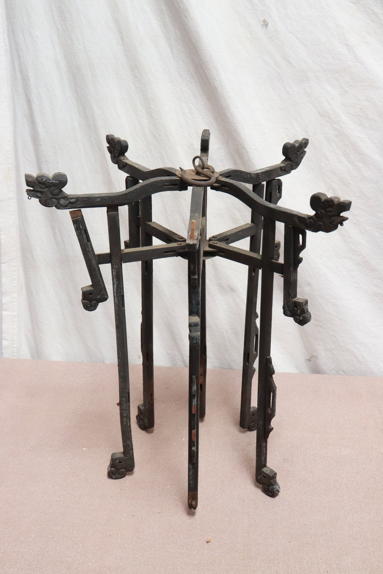 2 Chinese antique lantern frame - 6