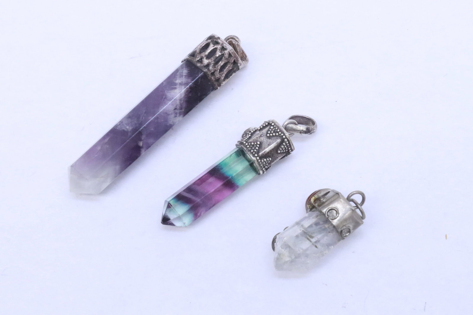 5 stone points made pendants - 7
