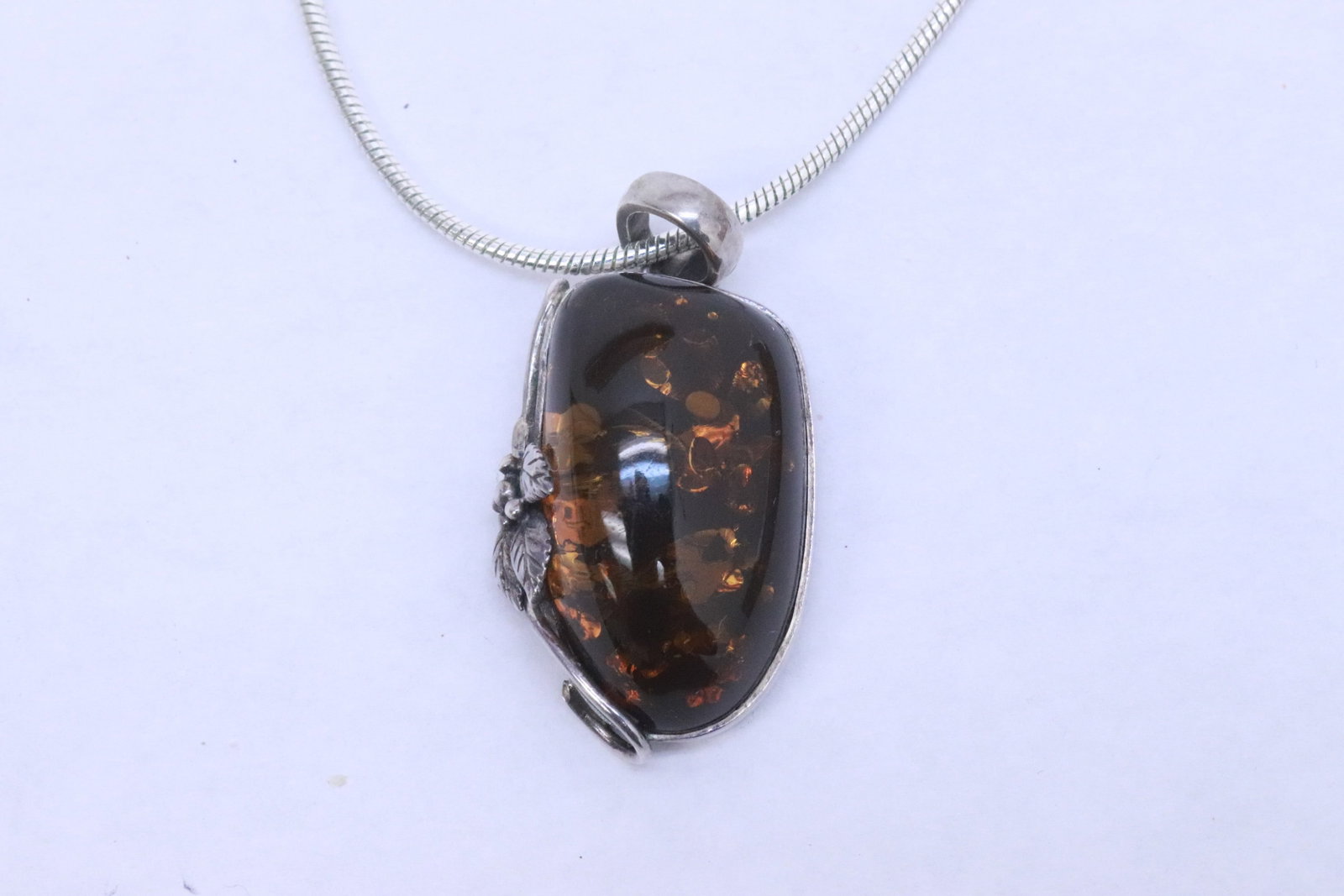 3 sterling necklaces - 9