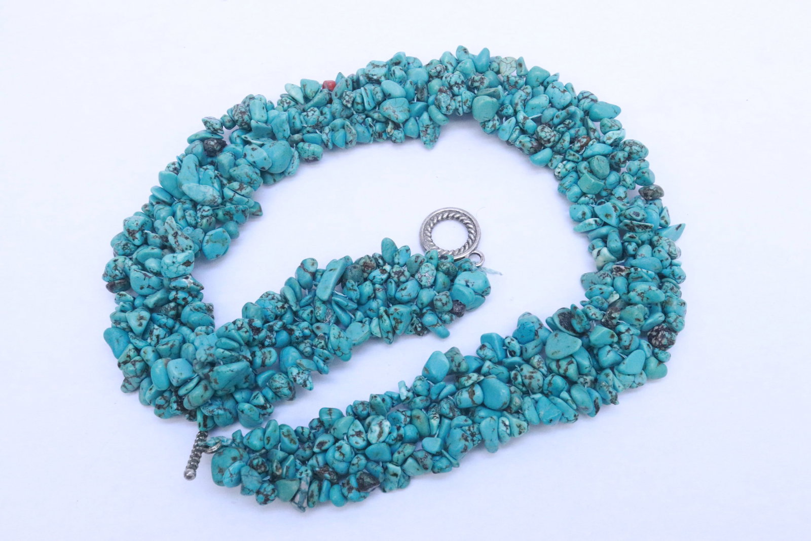 2 turquoise bead necklaces - 4