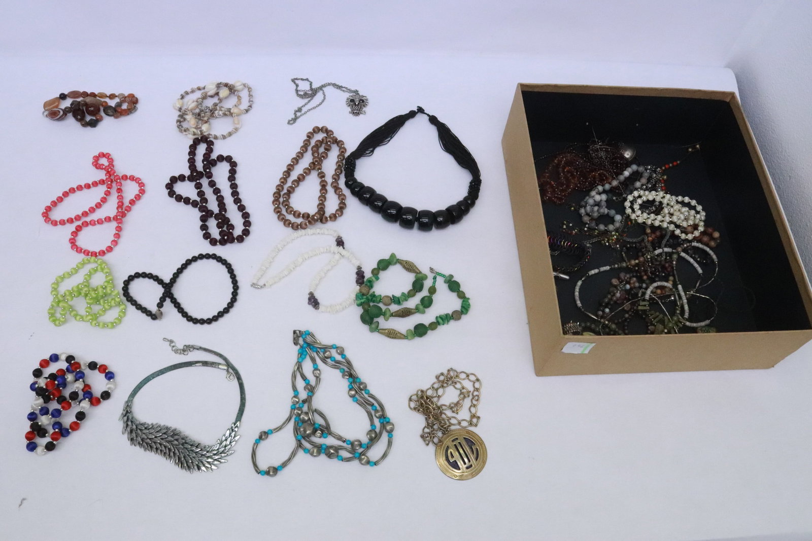 Large lot of bead necklace: Large lot of bead necklace, many are semi precious stones