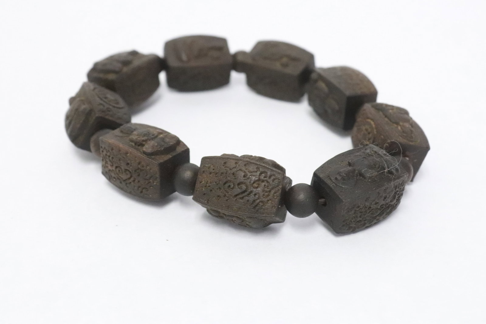 2 wood bead bracelets - 3