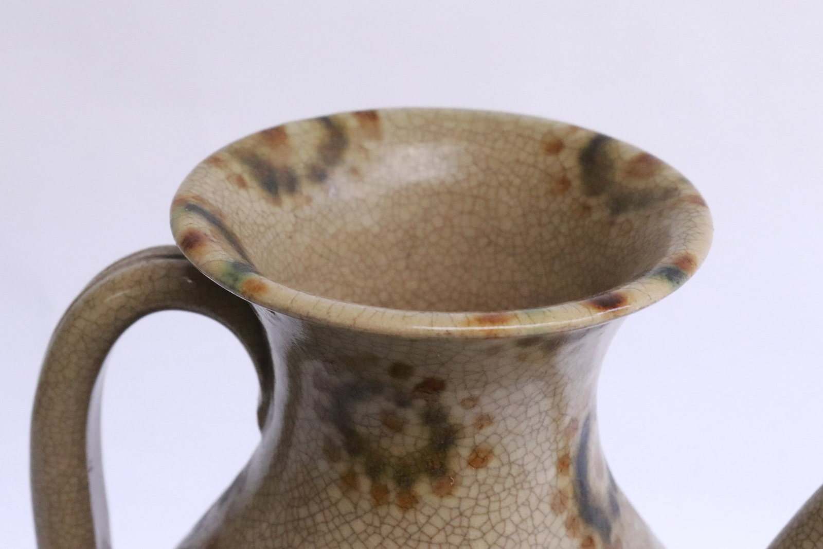 Chinese light brown earthenware wine server - 5