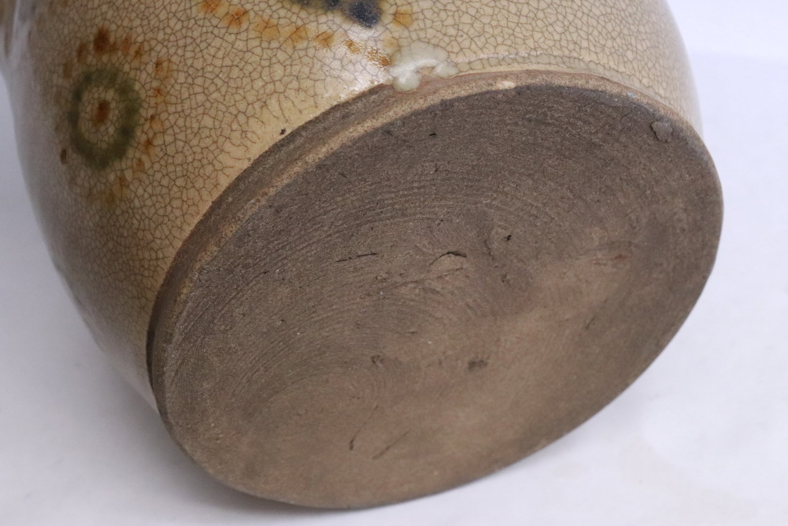 Chinese light brown earthenware wine server - 6