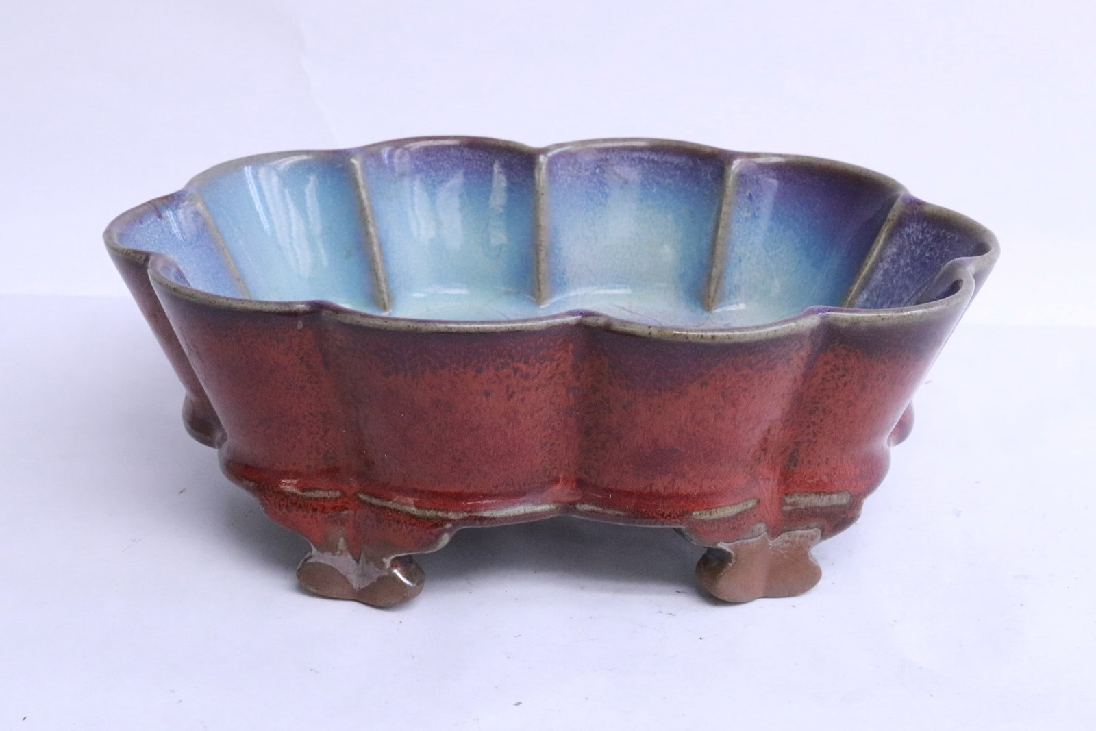 Chinese blue and red porcelain brush wash (1 of 6)